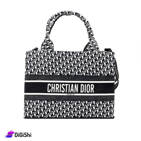 dior black and white purse|dior black shoulder bag.